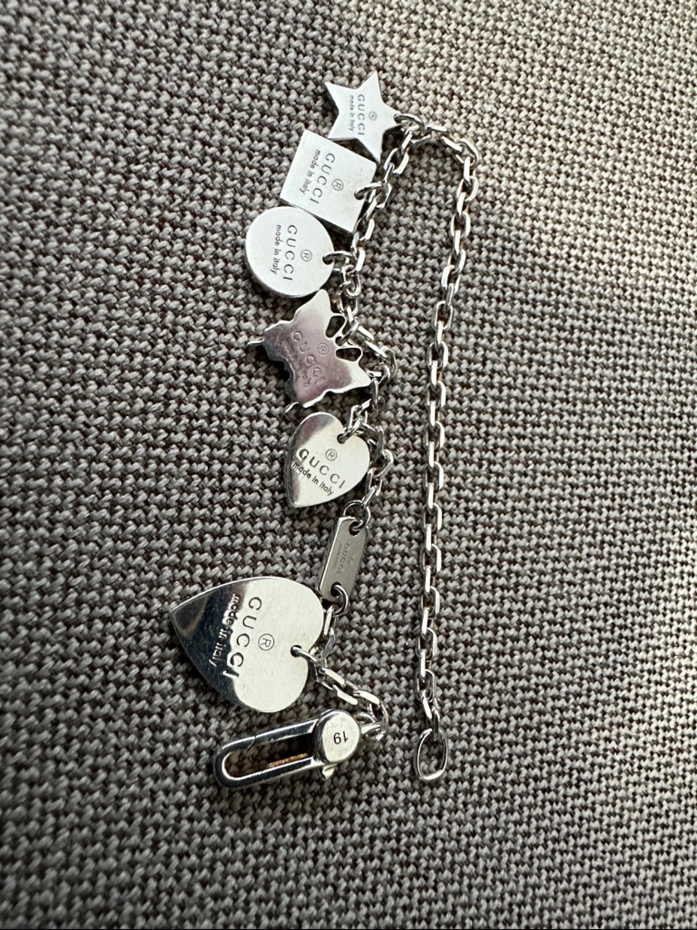 Gucci Trademark Charm Bracelet Sterling Silver - Picture 3 of 7